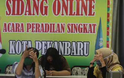 19 Pelanggar PSBB di Pekanbaru Dijatuhi Hukuman Denda